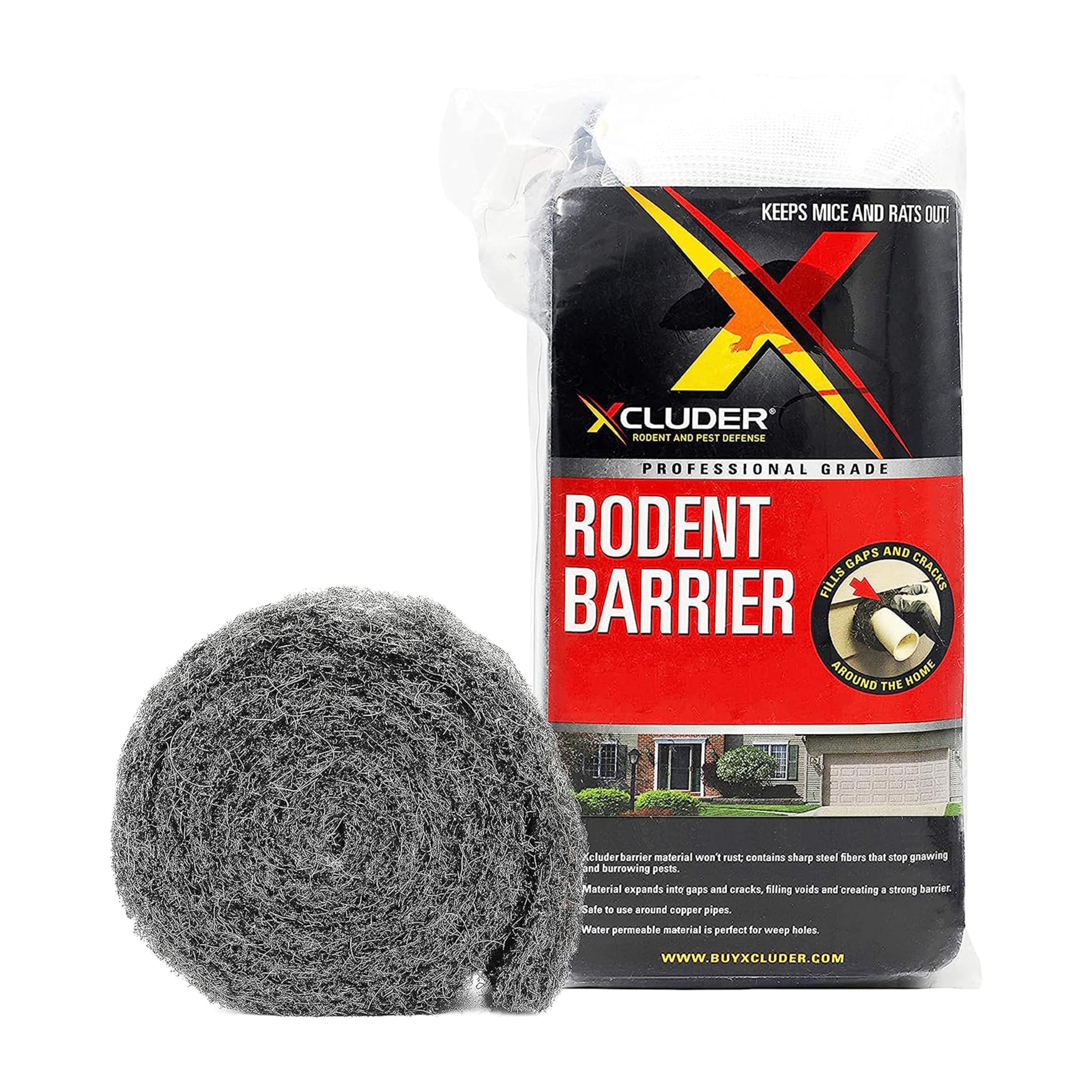 Amazon.com: Xcluder Rodent Control Fill Fabric Roll, 4” x 10
